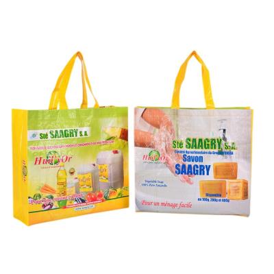 China Eco Friendly Reusable High Quality Printed Ultrasonic PP Woven Carry Bags For Shopping for sale