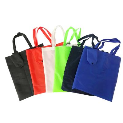 China Wholesale custom eco-friendly/reusable/mutifunctional printing 210D polyester foldable tote bag with pouch for sale