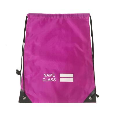 China Eco-friendly/reusable/mutifunctional hot sale 210D polyester drawstring gym bag backpack for sports for sale