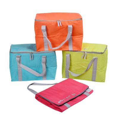 China Custom reusable eco-friendly/reusable/mutifunctional food grocery 600D polyester insulated lunch cooler bags for sale