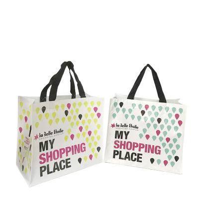 China Eco-Friendly Reusable Custom Reusable Grocery Recycled Fabric Eco Friendly Rpet Tote Bag for sale