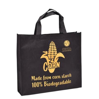 China 100% Wholesale Pla Cornstarch 100% Biodegradable Biodegradable Non Woven Fabric Bag for sale