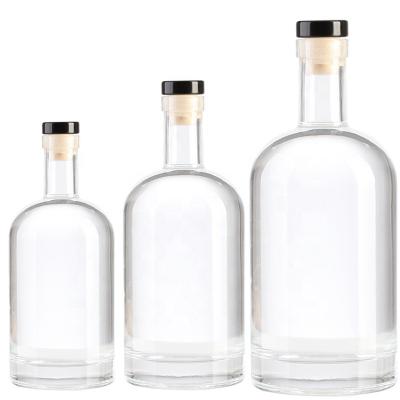 China Liquor Glass Bottle Packaging Factory Direct Supply Super Flint Glass Bottles For 700ml 750ml Vodka Bottle for sale