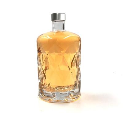 China Factory direct sales bourbon glass bottles custom fancy whiskey tequila drink for sale