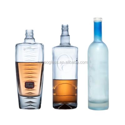 China Beverage Factory Custom Design Spirit Glass Spray Gel And Bottles For Liquor Alcohol Vodka Glass Bottles For Wholesale for sale