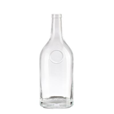 China Beverage blttle packing super flint materials 700ml white empty glass bottle can be branded for whiskey liquor for sale