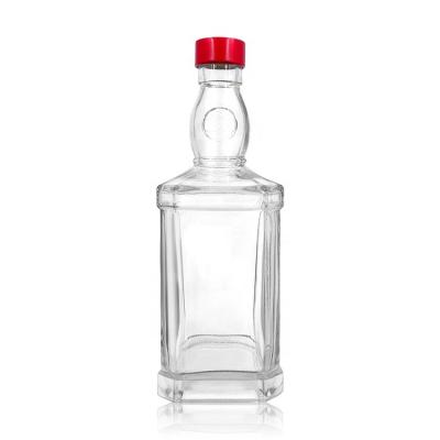 China Premium Liquor Whiskey Honey Beverage Factory Direct Sales 700ml Spirit Glass Bottles for sale