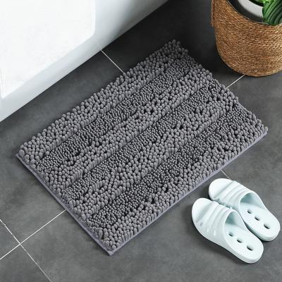 China Durable Washable Chenille Soft Microfiber Shaggy Anti Slip Rugs Anti Slip Living Room Bath Room Rug for sale