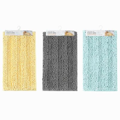 China Durable Chenille Bathroom Mat Door Carpet Strong Water Absorption Kitchen Mat for sale