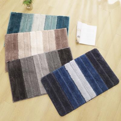 China Viable Manufacturers Supply Standard Size Hairy Chenille Non-Slip Bathroom Kitchen Mat for sale