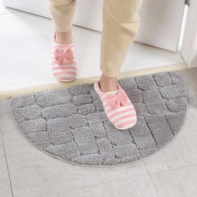 China Durable Non-slip Silky Chenille Bathroom Microfiber Mat Rug Bath Mat For Bathroom for sale