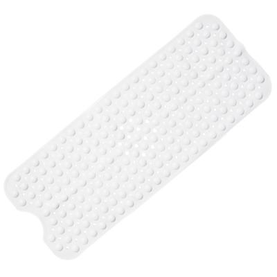 China Suction cup bathtub single viable strong non-slip anti-fall solid color PVC material bath mat with massage function for sale