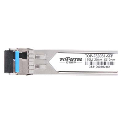 China Other Toputel Cost-effective Fast Ethernet Optical Systems Transmission SFP Transceiver Model TOP-FE20B1-SFP for sale