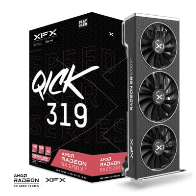 China XFX Crazy Wheel Qick319 Radeon RX 6750XT CORE Gaming Desktop Graphics Card With 12GB GDDR6 AMD RDNA2 Powerhouse 1440p Resolution Gaming for sale