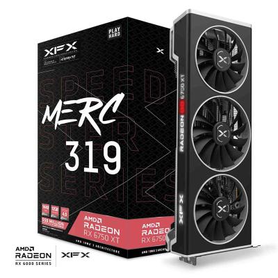 China XFX FLYER MERC 319 AMD Radeon RX 6750 XT CORE Gaming Desktop Graphics Card With 12GB GDDR6 AMD RDNA 2 192 Bit Memory Interface for sale