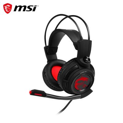 China MSI DS502 headphone head-mounted noise-canceling 7.1 channel gaming headset desktop gaming headset suitable for laptops for sale