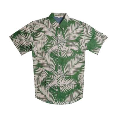 China Anti Shrink Accept Logo Printed Hawaiian Beach Shirt Customized Hawaiian Shirt Digital For Men for sale