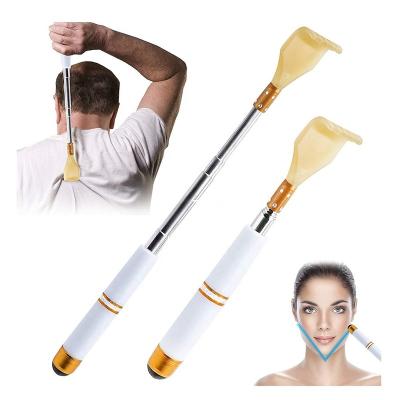 China Portable Telescoping Body Scratcher Expandable Back Scratcher Itch-Relief Tool with Magnetic Therapy Roller for sale