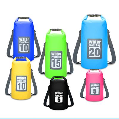 China Outdoor Camping Hiking Traveling Waterproof Backpack 10L Dry Bag Floating Dry Backpack For Water Sports Fishing Boating Rafting Gifts for sale