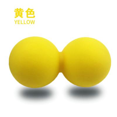 China Leg and butt training and body training. Wholesale New Eco Non-toxic Silicone Good Quality Double Peanut Lacrosse Tape Massage Ball for sale