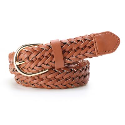 China Customization PU Women Belt Fashion Non Leather Ladies Belt for sale