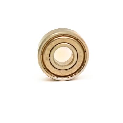 China Never Rusty High Performance 8X22X7mm High Speed ​​Gold Plated 10pcs 608 RS 608-2RS Bearings For Skateboard for sale