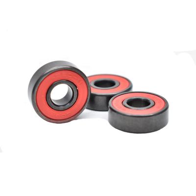 China Hot Sell Skateboard Bearings Parts Double Roller Skateboard Longboard Professional Ceramic Bearings Never Rusty 608 8x22x7mm for sale