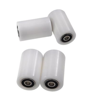 China Modern plastic pulleys for sale BST680030-50 wheel bearings plastic pulley wheel with supporting plastic nylon pulleys 10x30x50mm for sale