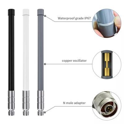 China Outdoor copper antenna waterproof wifi fiberglass antenna 868mhz/915mhz 3dbi 5.8dbi 8dbi 10dbi helium antenna for sale