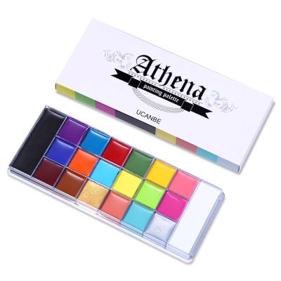 China Halloween Cosplay UCANBE Colors Face Body Paint Oil Safe Children Tattoo Paint Halloween Party Makeup Fancy Instant Dress Beauty Palette for sale