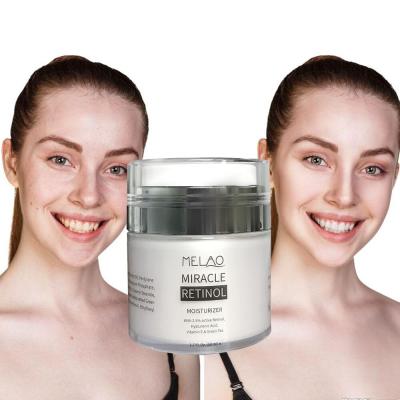 China Skin Revitalizer MELAO 50g Day Night 2.5% Retinol Cream Hyaluronic Acid Reduces Wrinkles Fine Lines Face Cream Retinol Moisturizer Cream for sale