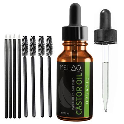 China MELAO 30ml Eyelash Growth Lengthening Oil Nourish Hair Oil Natural Castor Oil Calm Prevent Skin Aging Organic Oil for sale