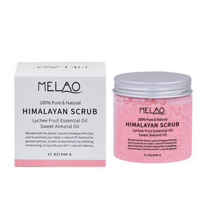 China MELAO Exfoliator Himalayan Salt Body Scrub Exfoliating Skin Care Whitening Moisture Reducing Cellulite Skin Beauty For Women for sale