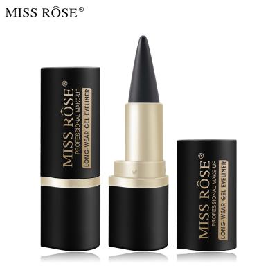 China MISS ROSE Eyeliner Durable Black Tube Waterproof Long Lasting Cosmetics Waterproof Eyes Eyeliner Beauty Makeup Tool Natural Quick Dry for sale