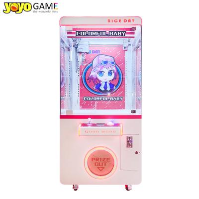 China New Transparent Claw Crane Machine Coin Operated Game Toy Vending Arcade Machine Metal Cabinet With Bill Acceptor for sale