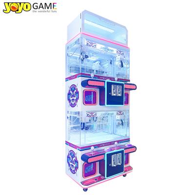 China 4 Players Doll Crane Machine Pink Gift Doll Claw Machine Coin Operated Crane Claw Machine For Sale for sale