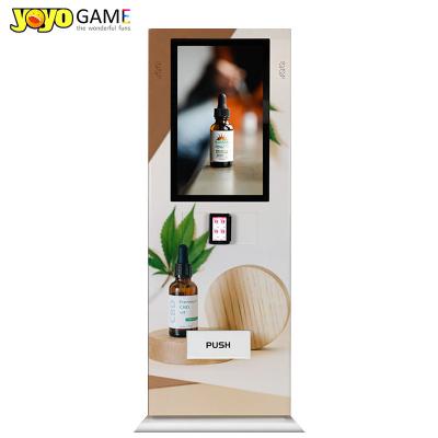 China Touch Screen Automatic Cigarette Tobacco  Pot Cbd Vending Machine With Id Card Reader for sale