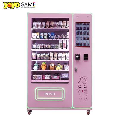 China Customized Touch Screen Women Eyelash Hair Wigs Press On Nails Perfume Make Up Product Beauty Cosmetics Vending Machine for sale