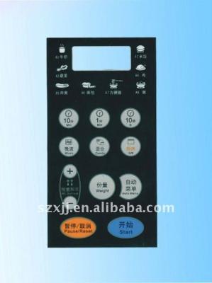 China Remote Controller Microwave Oven Membrane Control Panel for sale