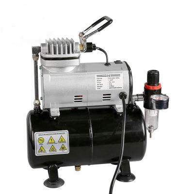 China THPT Toy Cake Mini Airbrush Compressor Oil Free Silent Airbrush Tattoo Machine for sale