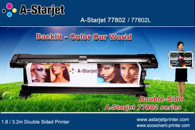 China A-Starjet Eco Solvent Double Sided Printer 1.8M for Flex Banner in Airport for sale