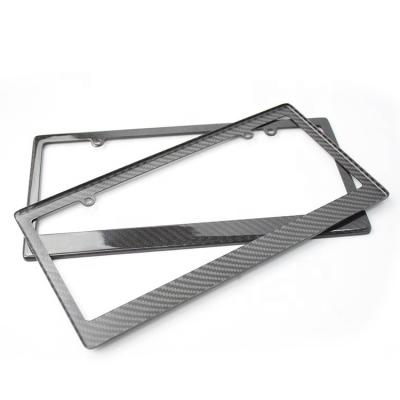 China Bmw Audi Carbon Fiber License Plate Frame Slim Line  Car License Plate Holder for sale