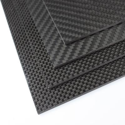 China 6mm 1.5mm 1mm 0.5 Mm Carbon Fibre Sheet Cfrp Plate Heat Press 400x500mm for sale