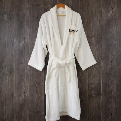 China QUICK DRY wholesale custom made empty long robes unisex hotel bathrobe spa hotel bathrobe cotton robes for sale