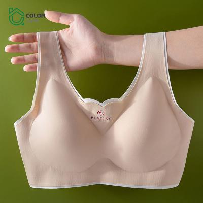 China Wholesale QUICK DRY Women's Traceless Underwear Sport Beauty Back Solid Color Girl's Bra for sale