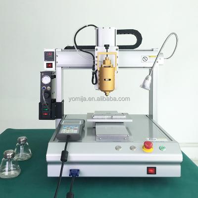 China Cold/Hot Glue Dispensing Desktop AB Automatic Epoxy Cold-Hot Glue Dispensing Machine For Glass+IPhone Frame for sale