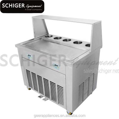 China Ice Cream Factory Direct Sale 1 Pan Ice Cream Rolls Fry Machine Long Rolled Machine for sale