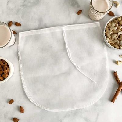 China High Quality Reusable Nylon Milk Filter 200 Micron Nut Milk Bag Price for sale