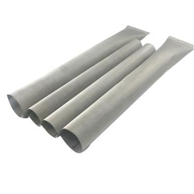 China Corrosion Resistance 1*9 Inch 25 36 50 90 Micron Stainless Steel Wire Mesh Rosin Press Filter Bag for sale