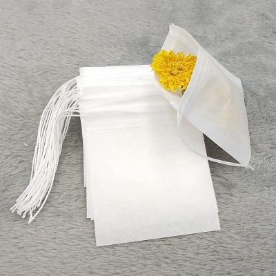 China China White Biodegradable Drawstring Filter Paper Hot Running Empty Tea Bag for sale